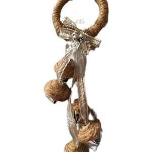 Decorative Jute and Ribbon Hanging Ornament